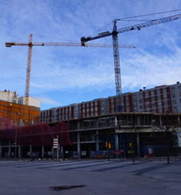 Trabajos de estructura. Segunda planta.