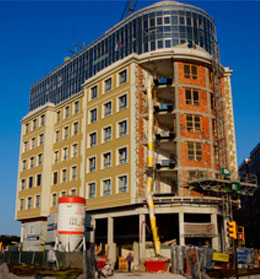 MAYO 2014. Trabajos de impermeabilizaci�n y carga de fachadas.