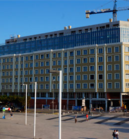 MAYO 2014. Trabajos de impermeabilizaci�n y carga de fachadas.