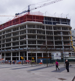 Trabajos de estructura 9� planta (�TICO).