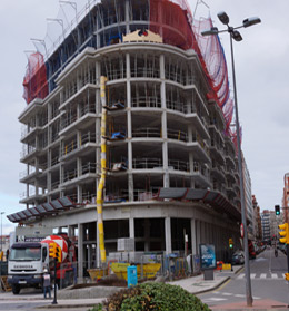 Trabajos de estructura 9� planta (�TICO).