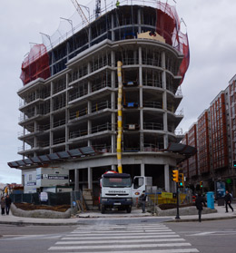 Trabajos de estructura 9� planta (�TICO).