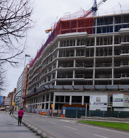 Trabajos de estructura 9� planta (�TICO).