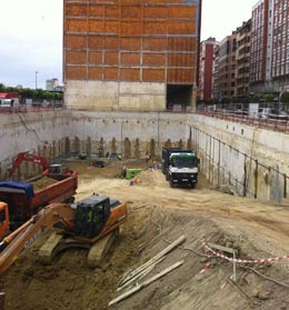 Fin trabajos de excavaci�n.