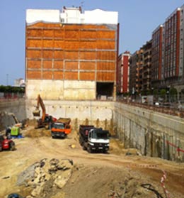 Fin trabajos de excavaci�n.