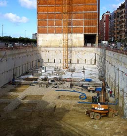 Inicio trabajos de cimentaci�n.