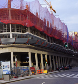 Trabajos de estructura. Quinta planta.