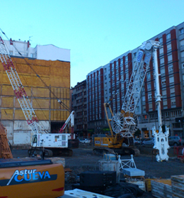 Fin trabajos de vaciado del solar e inicio muro pantalla.