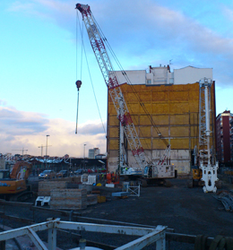 Fin trabajos de vaciado del solar e inicio muro pantalla.