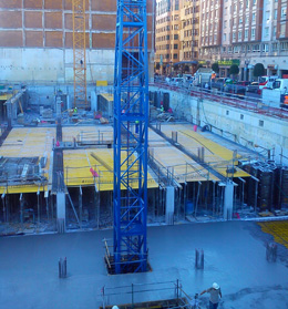 Inicio trabajos de estructura. Plantas de s�tano.