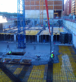 Inicio trabajos de estructura. Plantas de s�tano.