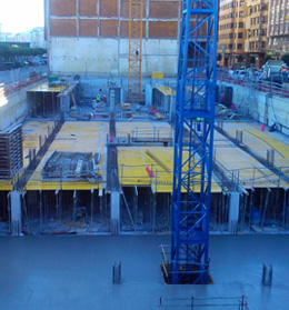 Inicio trabajos de estructura. Plantas de s�tano.