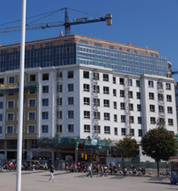 MAYO 2014. Trabajos de impermeabilizaci�n y carga de fachadas.