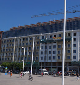 MAYO 2014. Trabajos de impermeabilizaci�n y carga de fachadas.