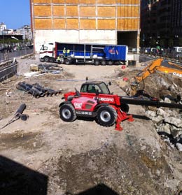 Fin trabajos muro pantalla e inicio trabajos de excavaci�n.